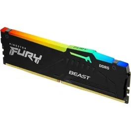 Kingston KF564C32BBEA-16 FURY Beast RGB 16GB DDR5 6400MHz CL32 DIMM Memoria RAM 1.4V Compatible Intel XMP AMD EXPO